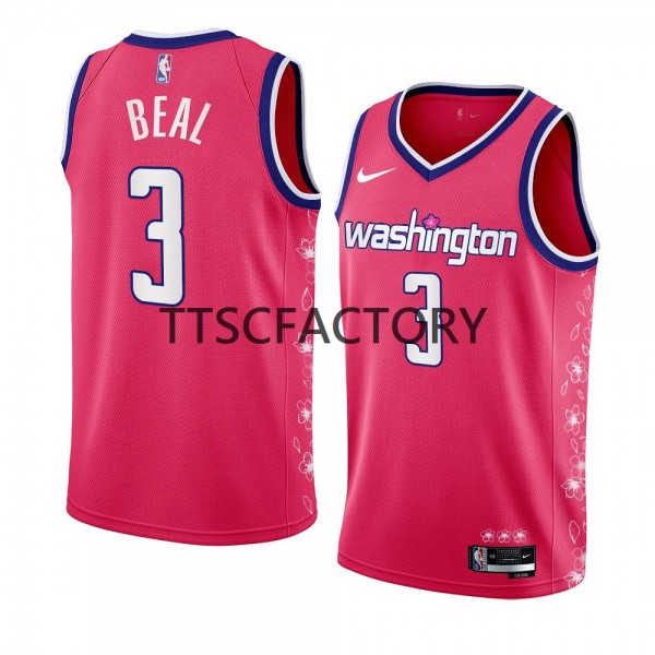 Washington Wizards Trikot Bradley Beal 3 Nike 2022-23 City Edition Pink Swingman - Herren Washington Wizards Trikot Bradley Beal 3 Nike 2022-23 City Edition Pink Swingman - Herren